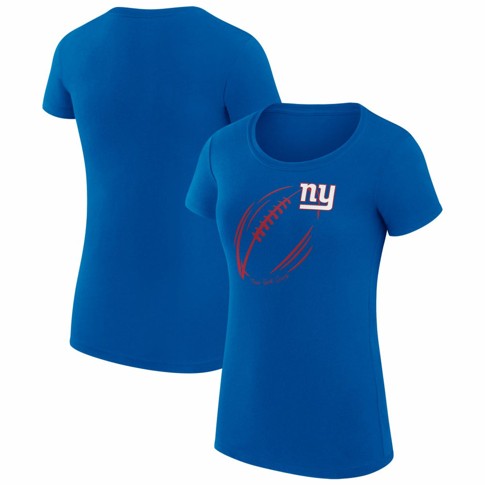 NFL New York Giants G-III 4Her by Carl Banks Women's Super-Slim Fit Lightweight Subtle Football T-Shirt