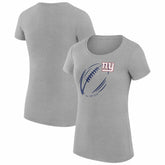 NFL New York Giants G-III 4Her by Carl Banks Women's Super-Slim Fit Lightweight Subtle Football T-Shirt