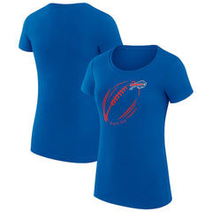 NFL Buffalo Bills G-III 4Her by Carl Banks Women's Super-Slim Fit Lightweight Subtle Football T-Shirt