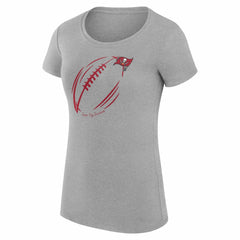 NFL Tampa Bay Buccaneers G-III 4Her by Carl Banks Women's Super-Slim Fit Lightweight Subtle Football T-Shirt