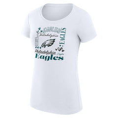 NFL Philadelphia Eagles G-III 4Her by Carl Banks Women's Super-Slim Fit Lightweight Collage Team T-Shirt