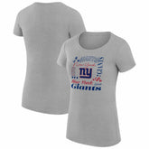 NFL New York Giants G-III 4Her by Carl Banks Women's Super-Slim Fit Lightweight Collage Team T-Shirt