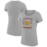 NFL Washington Commanders G-III 4Her by Carl Banks Women's Super-Slim Fit Lightweight Collage Team T-Shirt