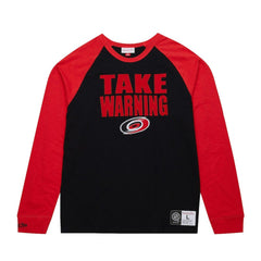 Carolina Hurricanes Mitchell & Ness Legendary Slub Raglan Long Sleeve T-Shirt