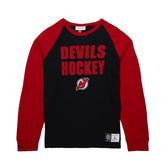 New Jersey Devils Mitchell & Ness Legendary Slub Raglan Long Sleeve T-Shirt