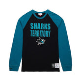 San Jose Sharks Mitchell & Ness Legendary Slub Raglan Long Sleeve T-Shirt