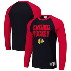 Chicago Blackhawks Mitchell & Ness Legendary Slub Raglan Long Sleeve T-Shirt