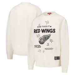 Detroit Red Wings Mitchell & Ness Women's Logo 3.0 Pullover Sweatshirt