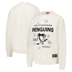 Pittsburgh Penguins Mitchell & Ness Women's Logo 3.0 Pullover Sweatshirt