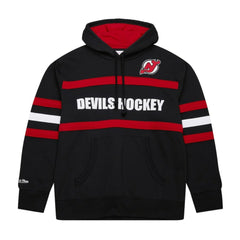 New Jersey Devils Mitchell & Ness Head Coach Slogan Pullover Hoodie