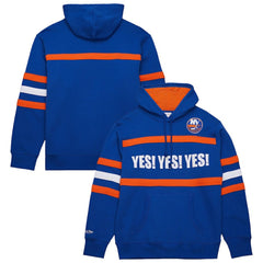 New York Islanders Mitchell & Ness Head Coach Slogan Pullover Hoodie