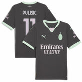 Christian Pulisic AC Milan 2024/25 Third Replica Player Jersey / Soccer New