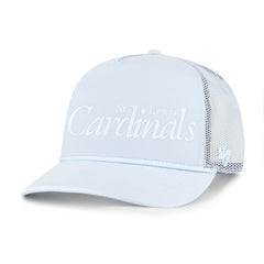 St. Louis Cardinals Foundation Script Hitch Adjustable Trucker Hat - Light Blue | 47 brand