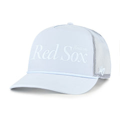 Boston Red Sox Foundation Script Hitch Adjustable Trucker Hat - Light Blue | 47 brand
