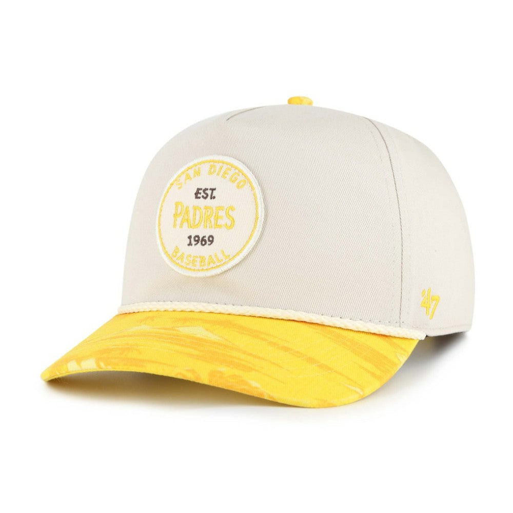 San Diego Padres Fiji Rope Hitch Adjustable Hat - Cream/Gold | 47 brand