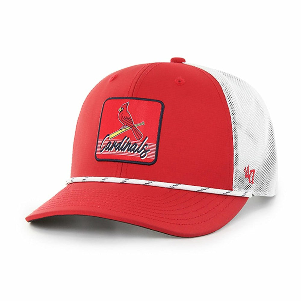 St. Louis Cardinals Scratch Adjustable Trucker Hat - Red/White | 47 brand