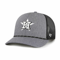 Houston Astros Carbon Rope Trucker Adjustable Hat - Charcoal | 47 brand