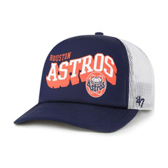 Houston Astros Meander Foam Trucker Snapback Hat - Navy | 47 brand