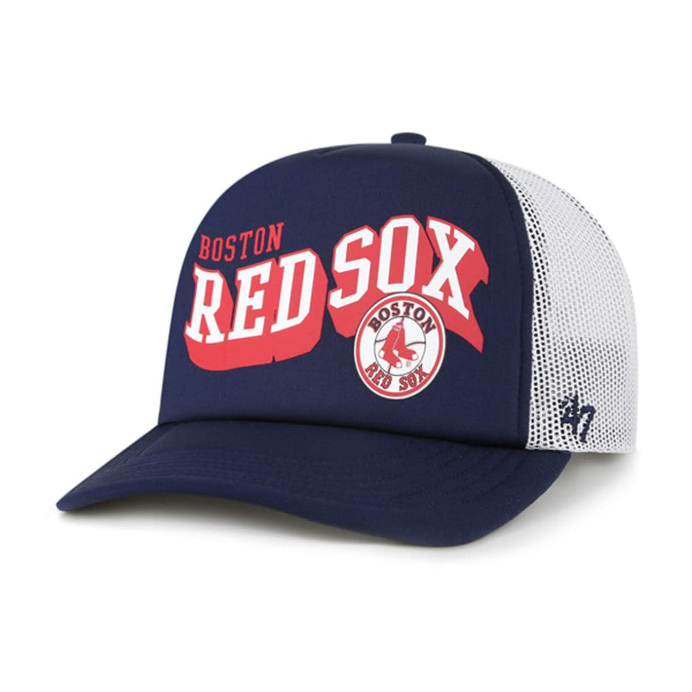 Boston Red Sox Meander Foam Trucker Snapback Hat - Navy | 47 brand