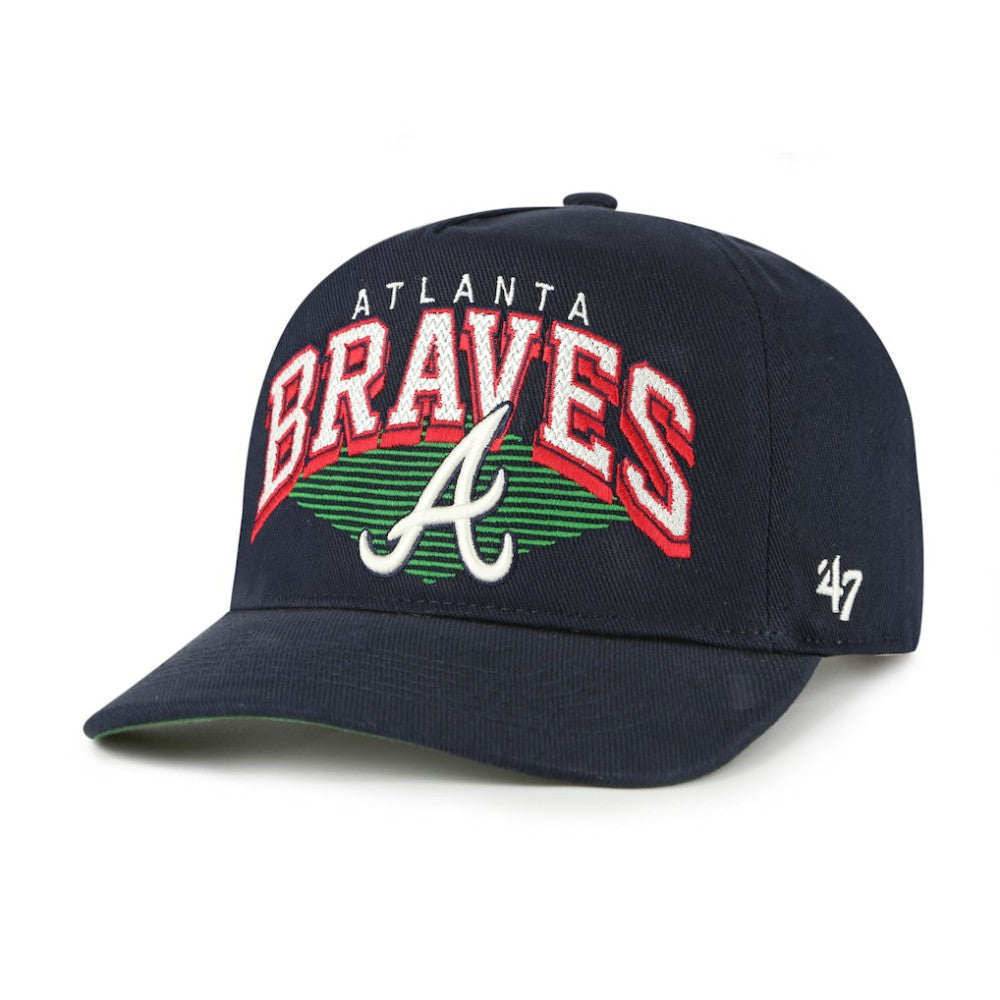 Atlanta Braves Pomona Hitch Adjustable Hat - Navy | 47 brand