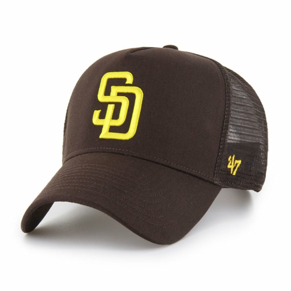 San Diego Padres Ballpark Offside Adjustable Trucker Hat - Brown | 47 brand