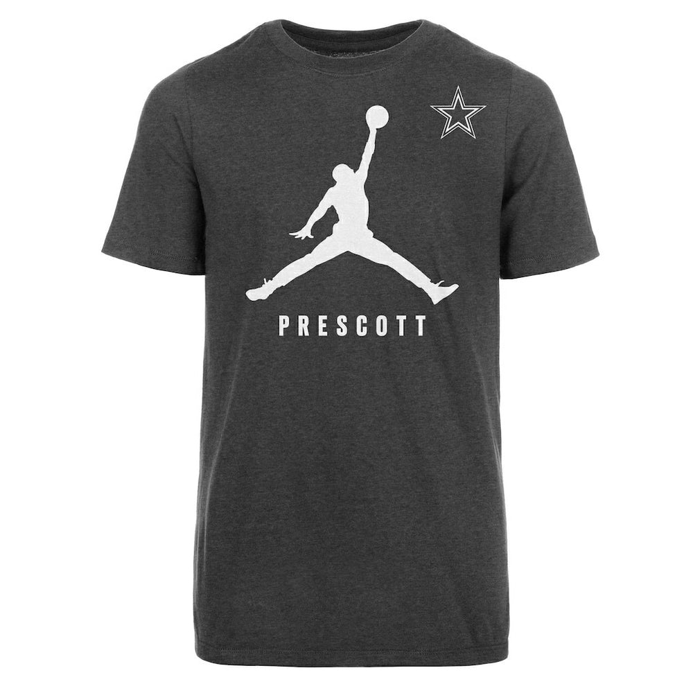 NFL Dallas Cowboys Dak Prescott Jordan Brand Youth Lockup Player Name T-Shirt