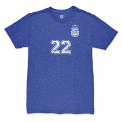 Lautaro Martinez Argentina National Team 1863FC Retro Player Tri-Blend T-Shirt / Soccer Hot sale