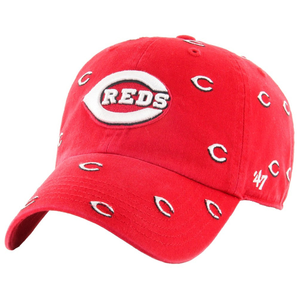 Cincinnati Reds Women's Confetti Clean Up Adjustable Hat - Red | 47 brand
