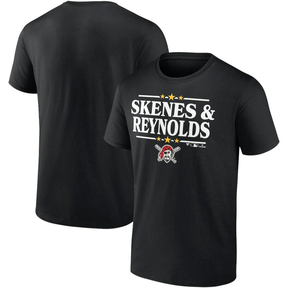 Paul Skenes & Bryan Reynolds Pittsburgh Pirates Election Player T-Shirt - Black
