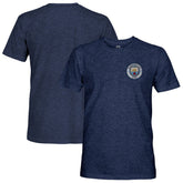 Manchester City 1863FC Color Badge Retro Tri-Blend T-Shirt / Soccer New
