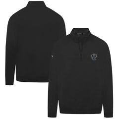 Milwaukee Brewers Levelwear Murray Nightfall Quarter-Zip Top - Black