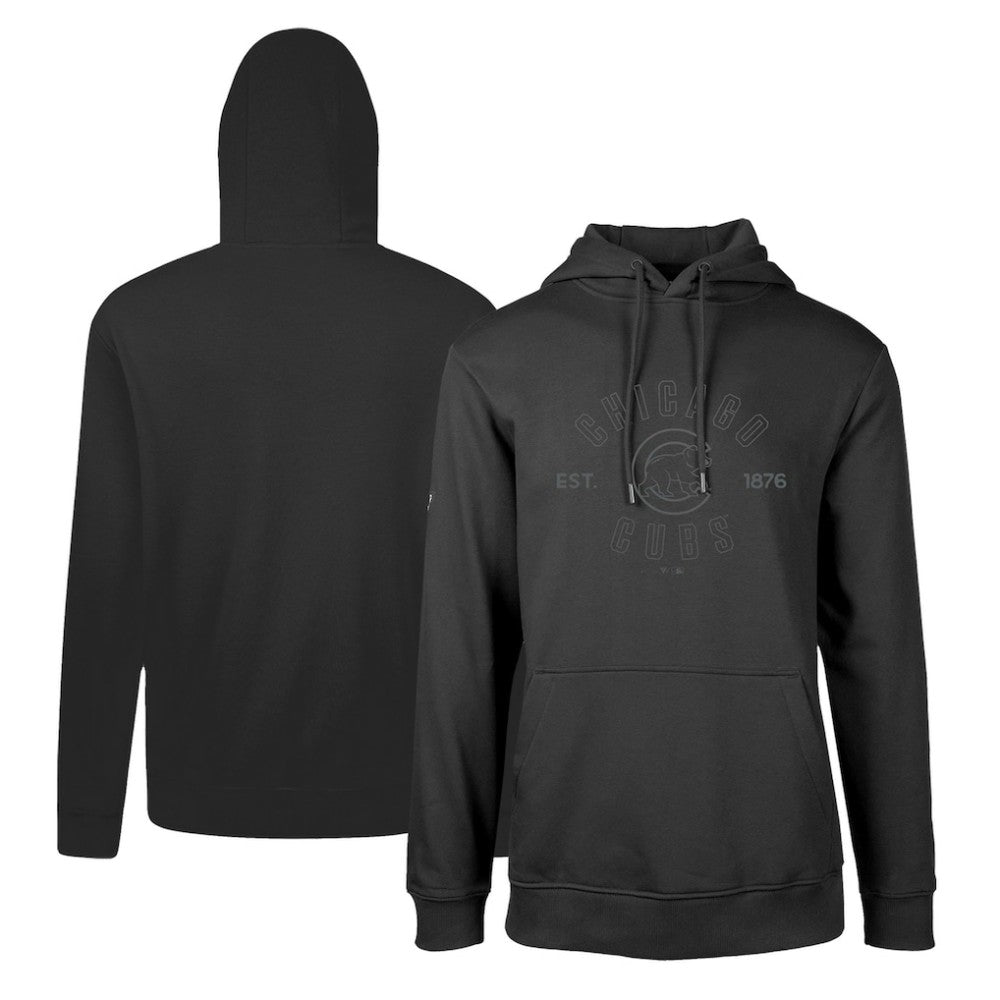 Chicago Cubs Levelwear Podium Abyssal Pullover Hoodie - Black