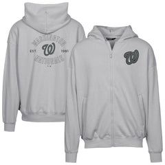 Washington Nationals Levelwear Uphill Abyssal Full-Zip Hoodie - Gray