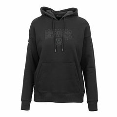 Milwaukee Brewers Levelwear Women's Adorn Darkmoon Pullover Hoodie - Black