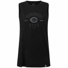 Cincinnati Reds Levelwear Women's Influx Abyssal Tank Top - Black
