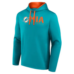 NFL Miami Dolphins Logo Athletic Head Start Pullover Hoodie