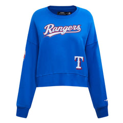Texas Rangers Pro Standard Women's Game Day Classics Crewneck Pullover Sweatshirt - Royal