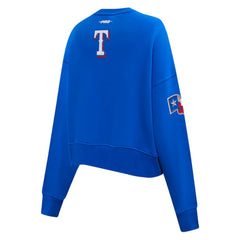 Texas Rangers Pro Standard Women's Game Day Classics Crewneck Pullover Sweatshirt - Royal