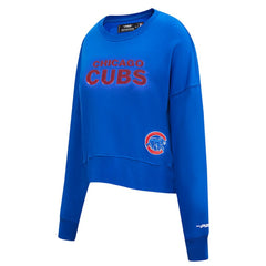 Chicago Cubs Pro Standard Women's Game Day Classics Crewneck Pullover Sweatshirt - Royal