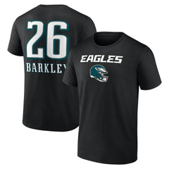 NFL Philadelphia Eagles Saquon Barkley Name & Number Team Wordmark T-Shirt