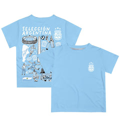 Argentina National Team Vive La Fete Youth Impressions Artwork T-Shirt / Soccer Discount