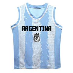 Lionel Messi Argentina National Team Vive La Fete Mesh Basketball Jersey / Soccer Outlet