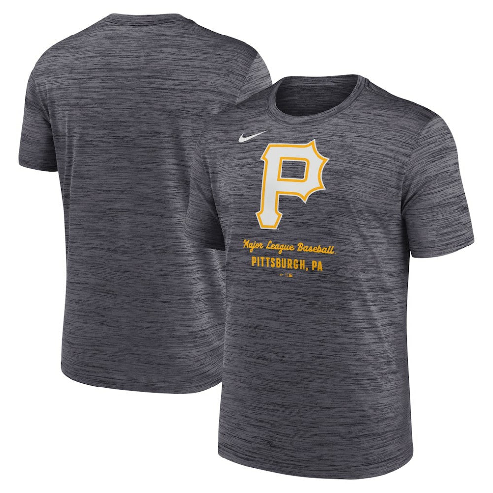 Pittsburgh Pirates Velocity Dri-FIT T-Shirt - Gray | Nike