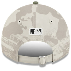 Chicago Cubs Women's 2025 Armed Forces Day 9TWENTY Adjustable Hat - Light Beige/Olive | New Era