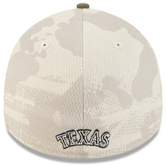 Texas Rangers 2025 Armed Forces Day 39THIRTY Flex Hat - Light Beige/Olive | New Era