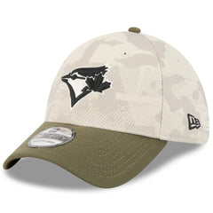 Toronto Blue Jays 2025 Armed Forces Day 39THIRTY Flex Hat - Light Beige/Olive | New Era