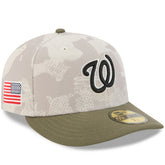 Washington Nationals 2025 Armed Forces Day 59FIFTY Fitted Hat - Light Beige/Olive | New Era