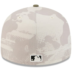 Milwaukee Brewers 2025 Armed Forces Day 59FIFTY Fitted Hat - Light Beige/Olive | New Era