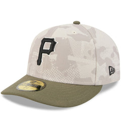 Pittsburgh Pirates 2025 Armed Forces Day 59FIFTY Fitted Hat - Light Beige/Olive | New Era