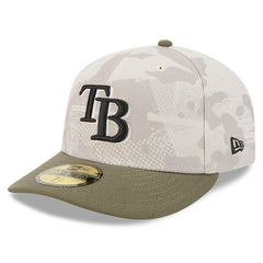 Tampa Bay Rays 2025 Armed Forces Day 59FIFTY Fitted Hat - Light Beige/Olive | New Era